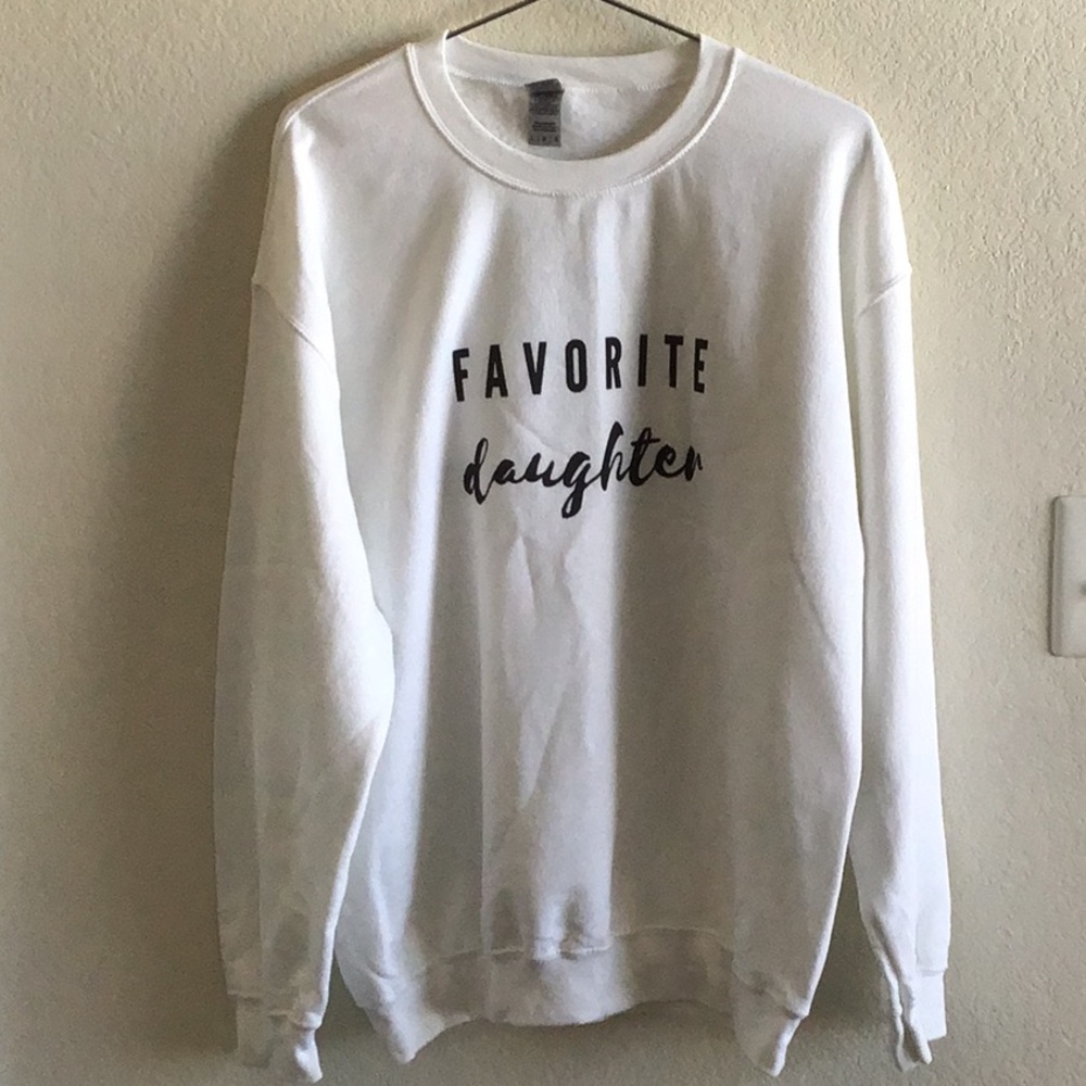 Favorite Daughter White Sweatshirt - Large